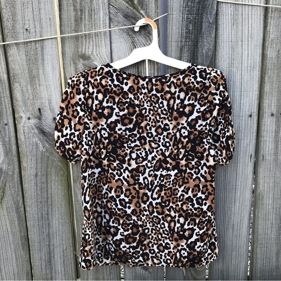 Talbots Leopard print tunic top - Picture 4 of 5